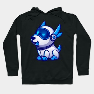 Cute Dog Robot Cartoon Hoodie